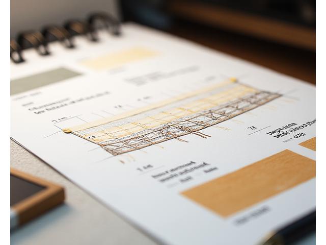 機能性と美しさを併せ持つ、洗練された漁具用テキスタイルのデザインコンセプトスケッチ